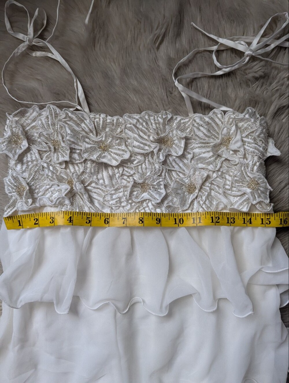 NWOT Show Me Your Mumu Gabriella Dress in White Enchanted Embellishment - Picture 11 of 14